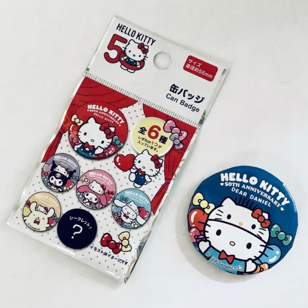 Sanrio Dear Daniel 50th Anniversary
Can Badge Button Pin